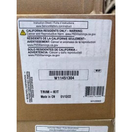 Whirlpool (NEW) Whirlpool W11451304 Genuine OEM Trim Kit For Microwaves, Stainless Steel