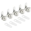 5/8 Inch Thumb Operated Cam Lock, 5 Pcs, Chrome-Finish