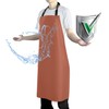 Vammcht Waterproof Rubber Vinyl Apron Heavy Duty Chemical Resistant Work
