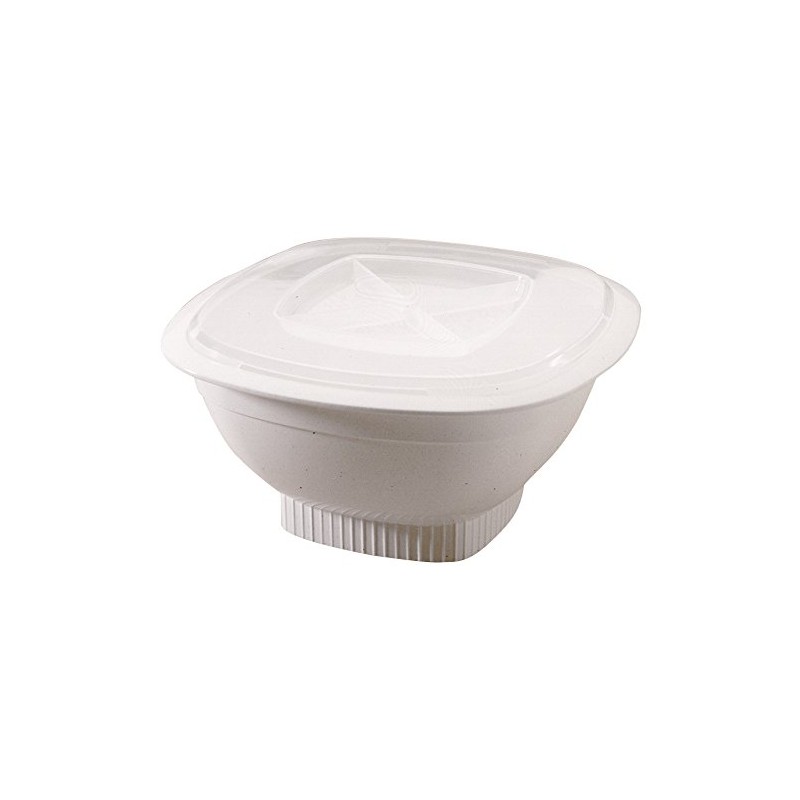Nordic Ware Microwave Popcorn Popper, White, 12 Cup
