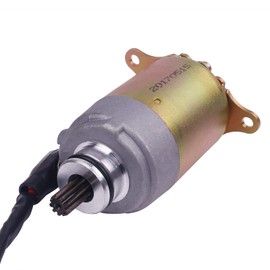 Glixal GY6 125cc 150cc Starter Motor with Wire for 4-stroke 152QMI 157QMJ Scooter Moped ATV Go-kart Engines