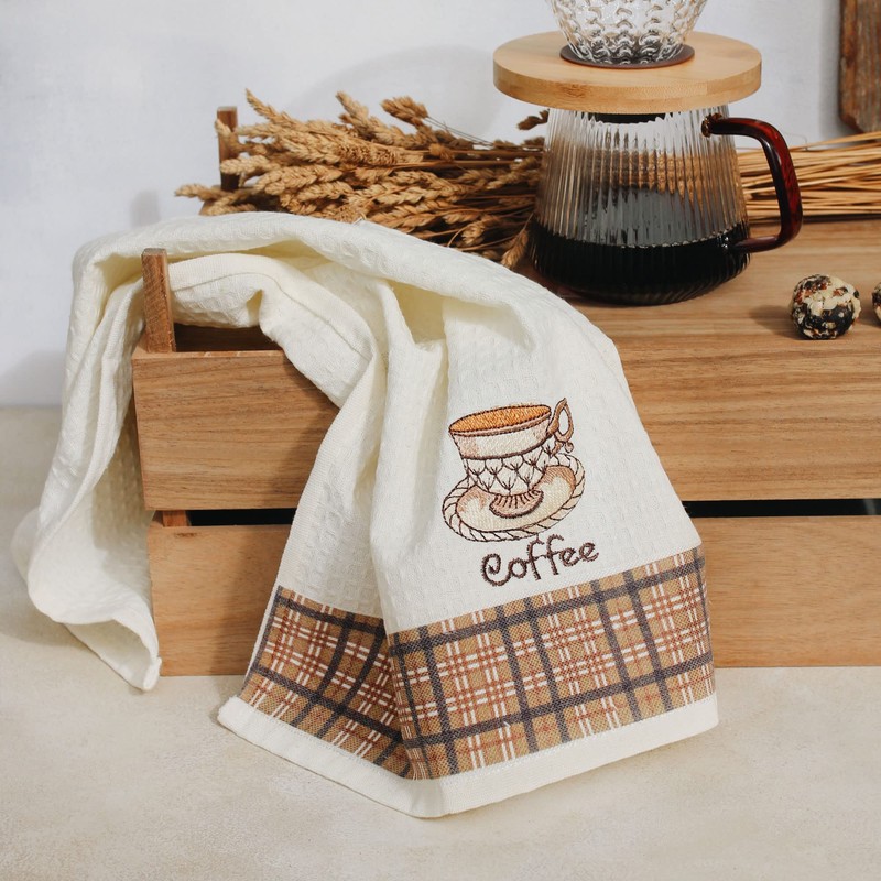 Lavien Home, Kitchen Tea Towels, Coffee Decorative Tea Towels (Set
