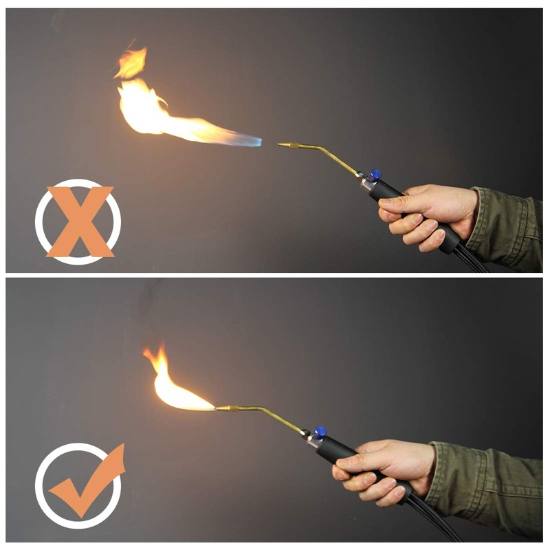 BLUEFIRE Oxypropane Welding Gas Cutting Torch Kit with Flint Lighter