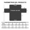Protectores De Sala Capitonado Doble Vista 3 Pzas Antiácaros Color