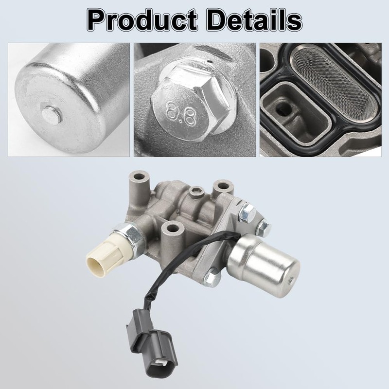 WMPHE VTEC Solenoid Spool Valve with Gasket Compatible with Honda
