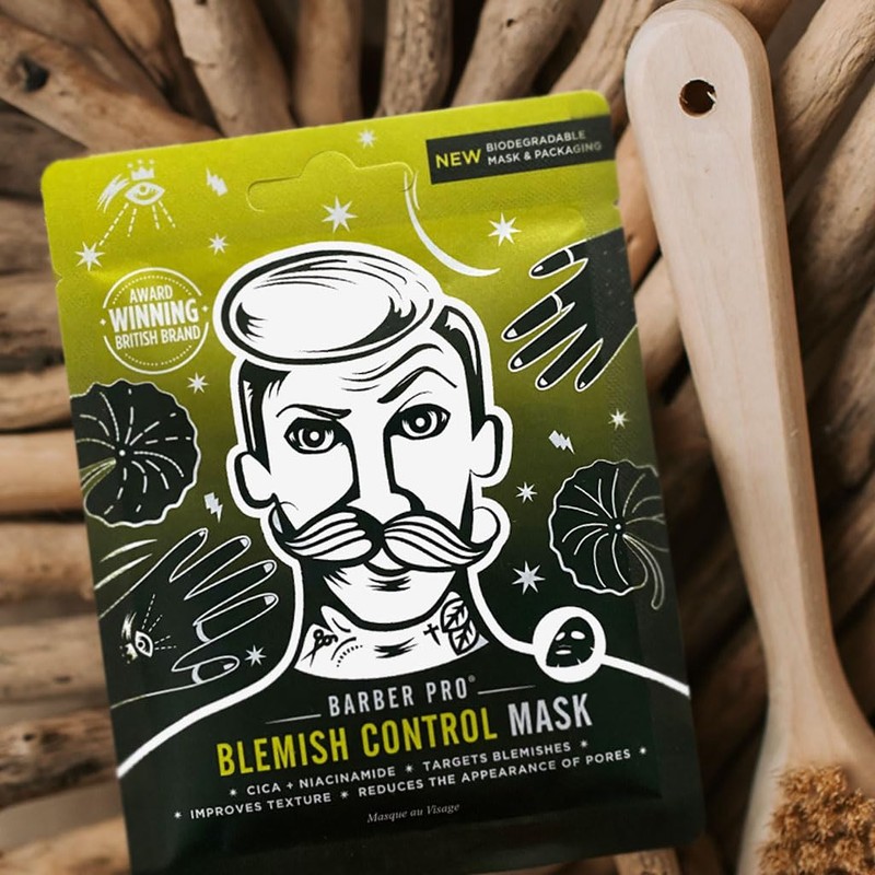 BARBER PRO BLEMISH CONTROL Cica + Niacinamide Sheet Mask