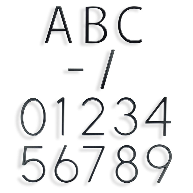 HASWARE Floating House Number Sign: 5 inch Modern Door Signage