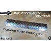 jocartsparts.com Fits Jeep Wrangler YJ Aluminum Diamond Plate Rocker Step