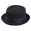 F FADVES Pork Pie Hat Wool Felt Men's Porkpie Breaking