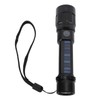 LED Flashlight Zoomable 3 Light Modes USB Or Solar Charge