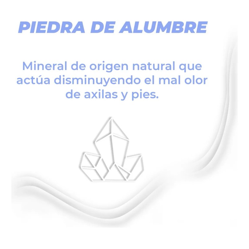 Desodorante Roll On Natural Piedra De Alumbre Sin Aroma