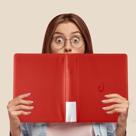 Toploader Binder, Holds 360 Top Loaders - 9-Pocket Top Loader Binder for 3" x 4" Rigid Card Holders for Trading Cards or Sports Cards, Model B - Classic Red