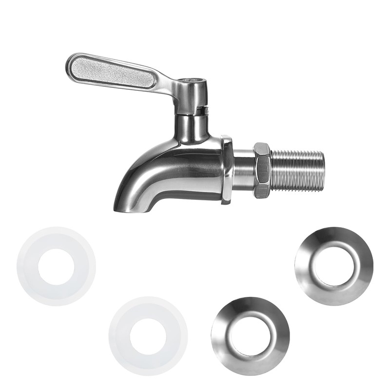 BTSKY 2 Pack Stainless Steel Beverage Dispenser Replacement Spigot Fits