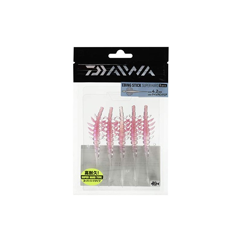 DAIWA Worm Evinstick SH (Super Hard) 4.2" Cemura Pink Core