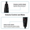 Zosvoses Cloud Alpha Cable with Inline Mute & Volume Control