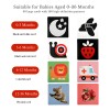 Tarjetas Estimulacin Visual Montessori Beb 0-36 Meses 80 Piezas Alto