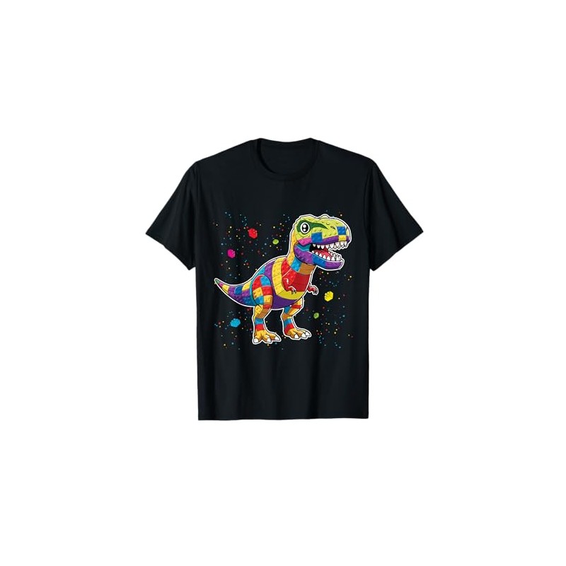 Dinosaur Brick Master Builder Block Building Brick Builder T-Shirt