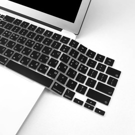 Lucocia Slicone Keyboard Cover for MacBook Air 13.6" M4 Chip A3240 A3241 2025 & M1 Pro/M1 Max Chip MacBook Pro 14"/16" A2442/A2485 2021, US Layout Keyboard Protector Skin Accessories,Korean