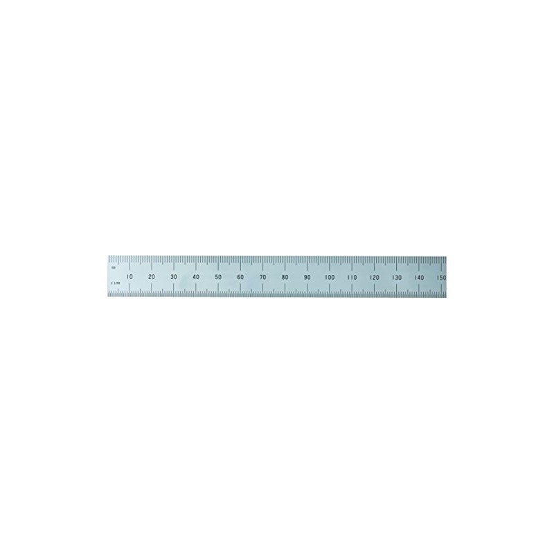 Shinwa H-3412A 6" 150 mm Rigid English Metric Zero Glare