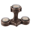 Veronese Germanic Tea Light Holder Mjolnir Thor's Hammer Bronzed 3