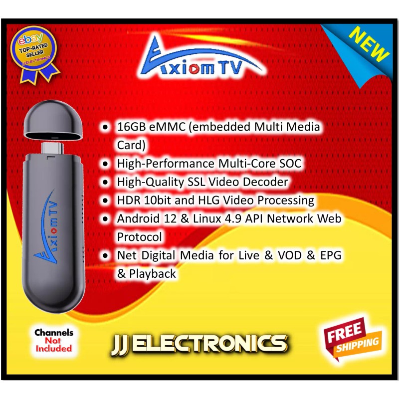 Max TV AxiomTV 2024 Quad Core 64 Bit 16GB Memory