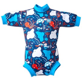 Splash About Unisex Baby Happy With Reusable Swim Wetsuit, Under The Sea, 0-4 Months EU