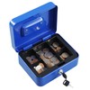 xydled Locking Steel Medium Cash Box with Removable Coin Tray