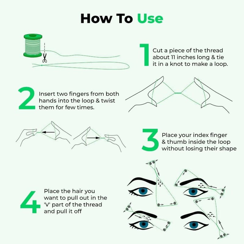 Antique Collection Art Organic Eyebrow Hair Remover Cotton Threading Organic