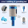 Dry Diamond Core Drill Bit,BRSCHNITT 1 inch Diamond Finger milling