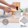 zccz Soap Dispenser with Sponge Holder, Marble Look Liquid Hand
