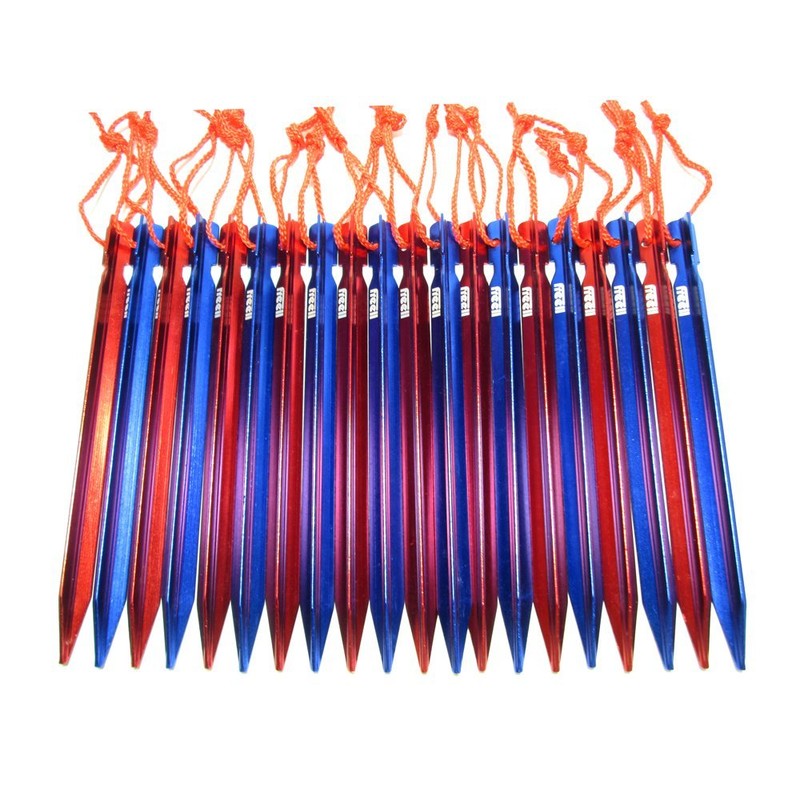 Freell Tent Pegs, Suitable for Hard Grounds, Lightweight, Duralumin, Y