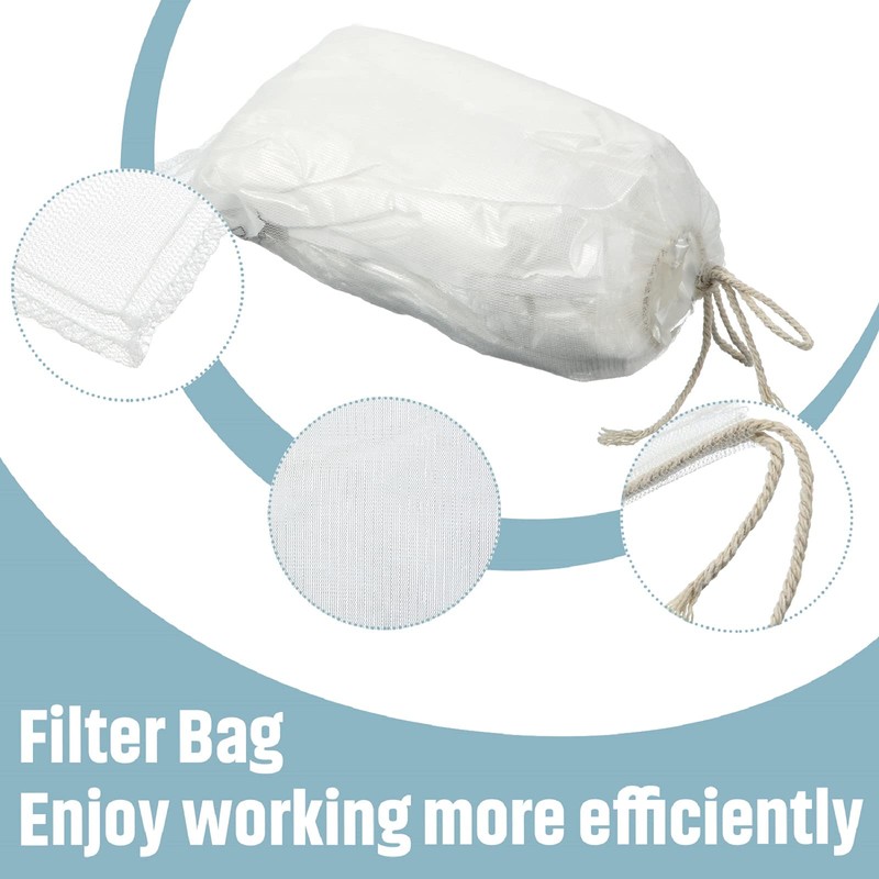 Shappy 20 Pieces Compost Tea Bag Pump Strainer Mesh Filter