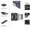 CERRXIAN 90 Degree USB Type E Adapter, Up Angle USB