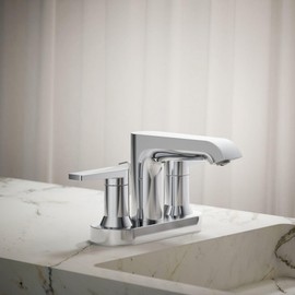 KOHLER Bathroom Sink Faucet, Hint Collection, Centerset Faucet, Polished Chrome, K-97094-4-CP