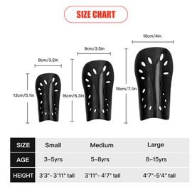 Kids Soccer Shin Guards Youth Toddler Soccer Shin Pads & Shin Guard Sleeves with Optimized Insert Pocket Protective Gear for 8-15 Years Old Boys Girls Teens Football Games Reduce Injuries & Shocks