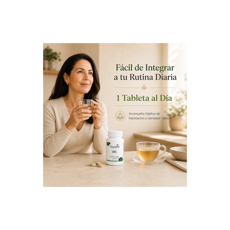 MUUKYA IRC Suplemento Natural Renal con Chanca Piedra y Reishi,