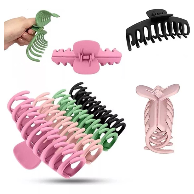 Pinzas Para Cabello Garra Fuerte 4pcs Antideslizantes