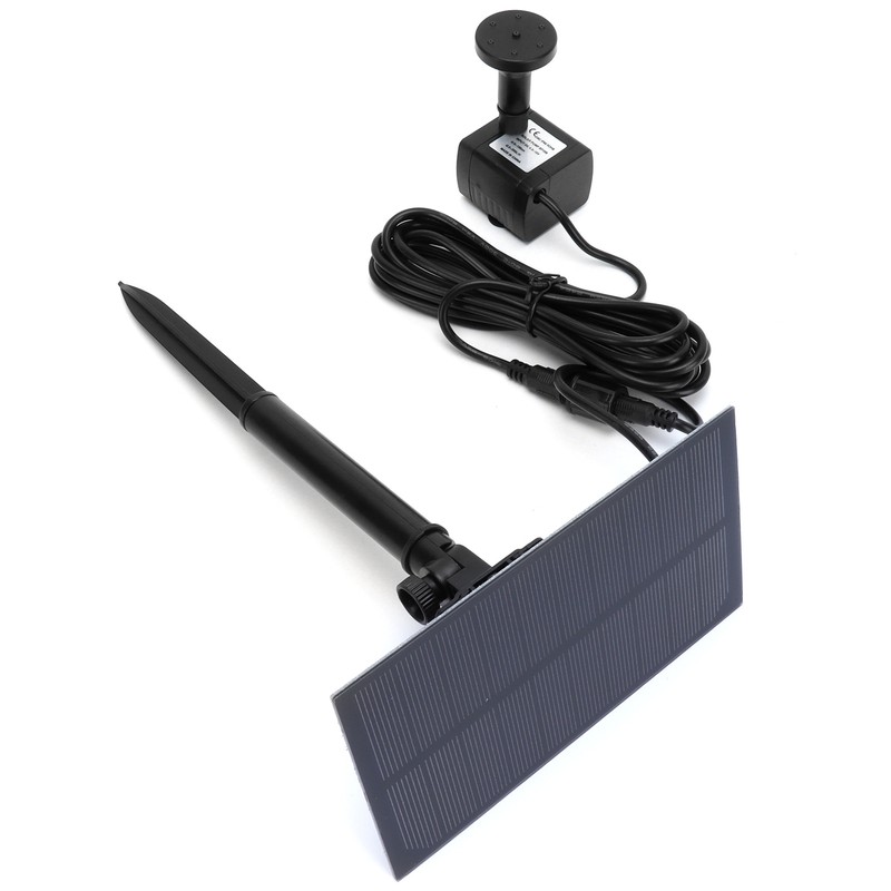 Solar Powered Fountain Outdoor Square 5V Floating Bird Bath Fountain