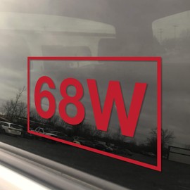 Military Army MOS 68W Combat Medic 3x5 Red Heavy Duty Die Cut Vinyl Window Sticker Decal