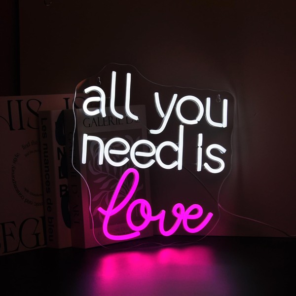 Gdbkabf All You Need is Love Neon Sign, Neon Signs