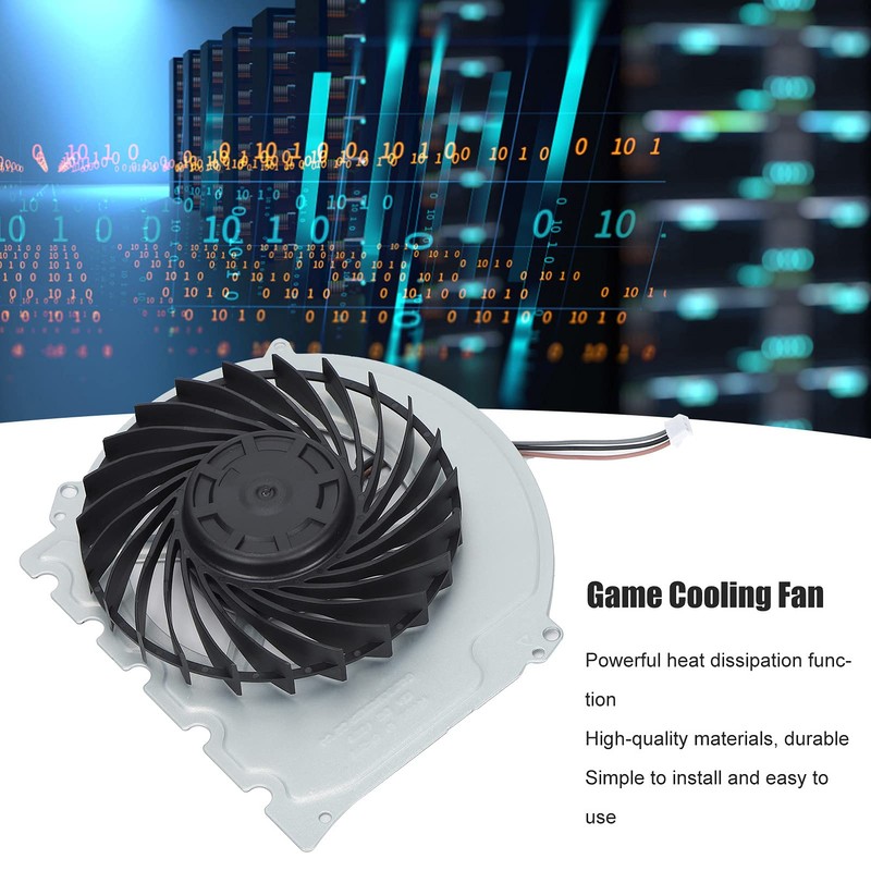 Fan, 3-Pin Connection External Fan, Game Cooling Fan Replacement Heatsink