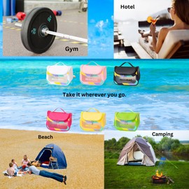 Cosmetic Bag, Makeup Organiser Travel Essentials Bag, Toiletry Bag for Women, Girl´s Hair Accessories Storage, Portable, Waterproof wash bag, Skincare bag. (White)