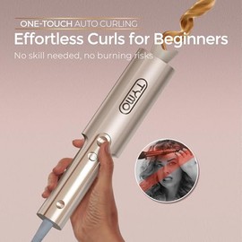 Rizador Automático - Rizador para Rizos Grandes 25mm Olas de Playa Rizador de Cabello para Cabello Largo TYMO Curlpro Plus Rizador de Cabello Anti-Que