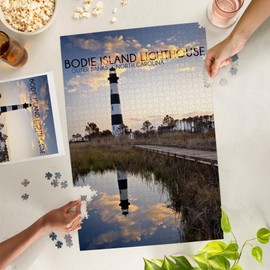 Lantern Press 1000 Piece Jigsaw Puzzle, Bodie Island Lighthouse, Outer Banks, North Carolina
