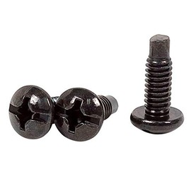Monoprice 12/24 Screw for Rack, 50 Piece, Carbon Steel, 19mm, Black