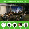 Portable Projection Screen with Single-Support Tripod Stand, Indoor and Outdoor