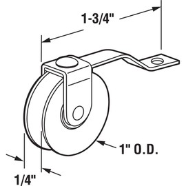 Prime-Line B 639 Screen Door Tension Spring with Roller 1 inch Steel Ball Bearing (2-pack)