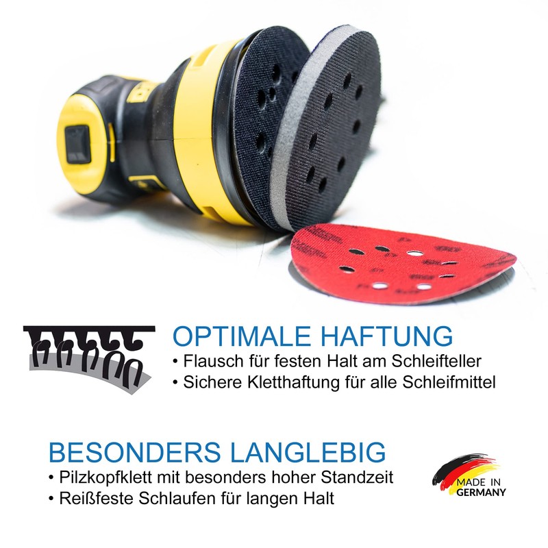 DFS Soft Pad 125 mm 8-Hole Foam (Soft) for Sanding
