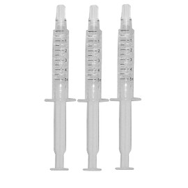 Bright White Smiles 44% Carbamide Peroxide Tooth Whitener Formula Teeth Whitening Gel Syringe Refill Pack,(3) 5ml Syringes,White