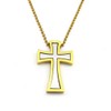 feinidier Black and white cross necklace with 30" chain. Very
